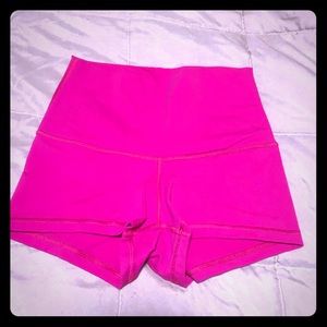 Lululemon HOT PINK booty shorts